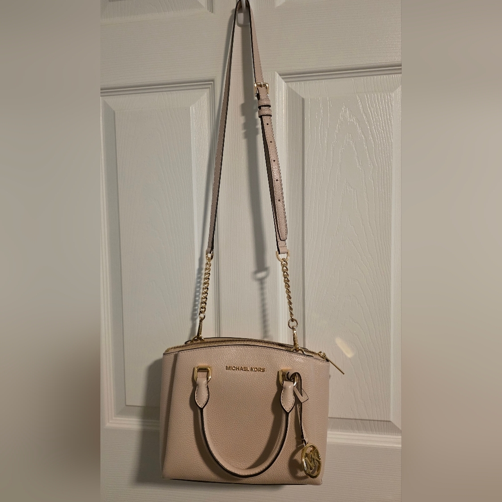 Michael Kors Maxine Small Pebbled Leather Satchel